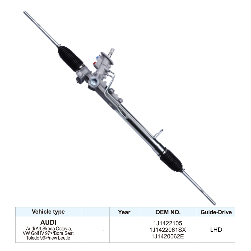 OEM 1J1422061SX Car Power Steering Rack for AUDI A3 Skoda Octavia VW Golf Bora Toledo 99 LHD