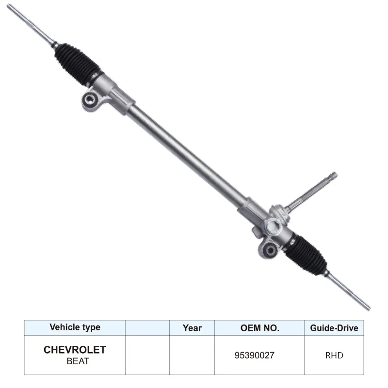 Aluminum New Auto Steering Rack for Chevrolet BEAT 95390027 Auto Parts Good Condition RHD
