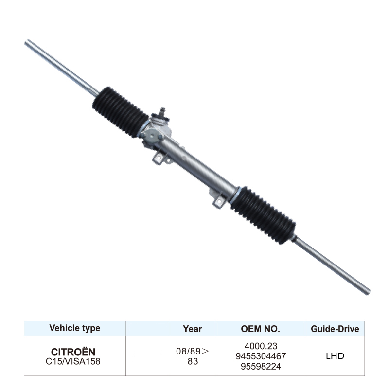 9455304467 95598224 Steering Rack Auto Power Steering Gear Rack for Citroen C15 VISA158 1983-1989 LHD