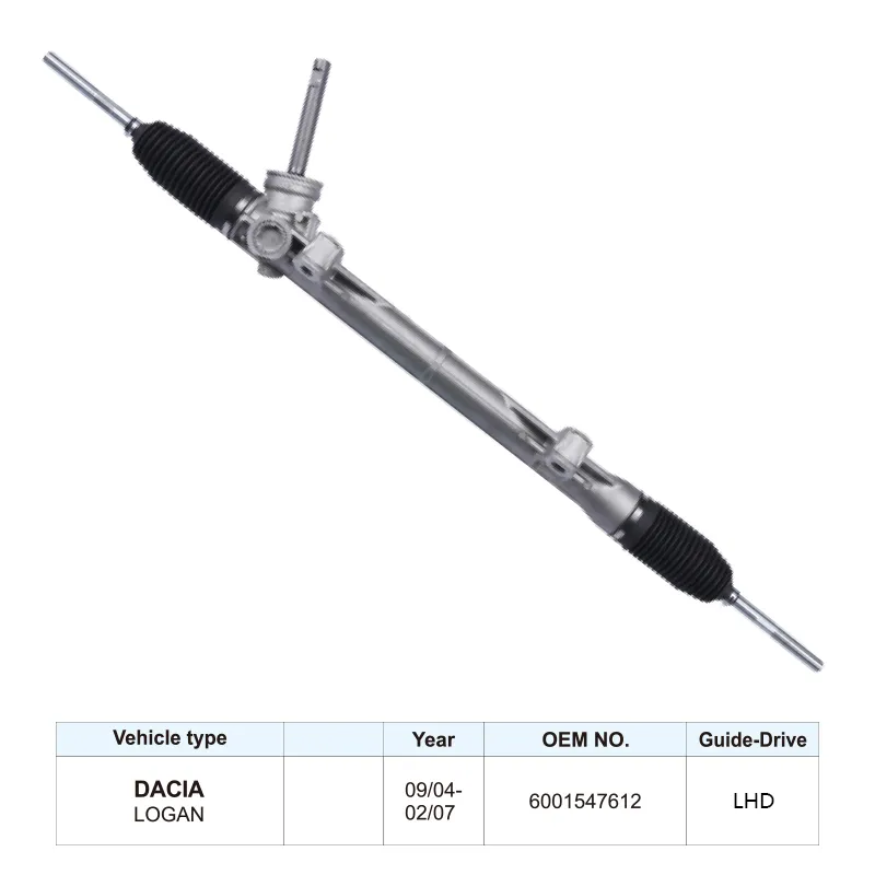 High Quality Steering Gear Steering Rack for Dacia Sandero Logan 6001547612 LHD