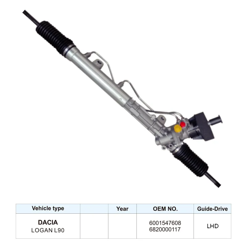 High Quality Steering Gear Steering Rack for Dacia Logan L90 6001547608 6820000117 LHD