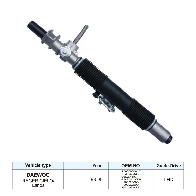 Steering Gear 26026340 for Daewoo RACER CIELO Lanos Power Steering Rack and Pinion LHD