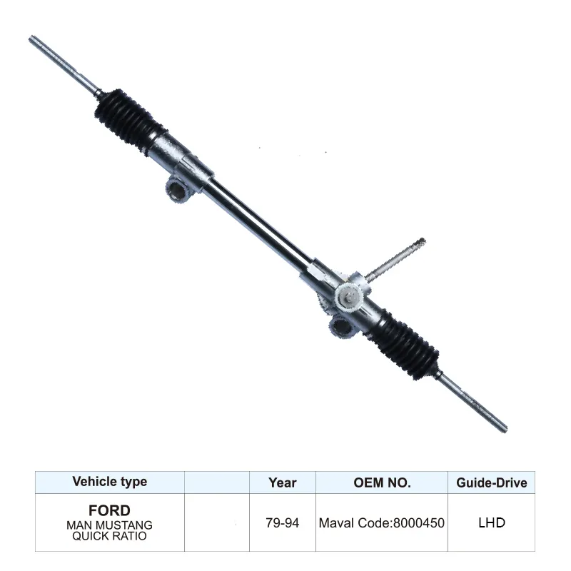 Steering Gear 8000450 for Ford MAN MUSTANG QUICK RATIO 1979-1994 Power Steering Rack and Pinion