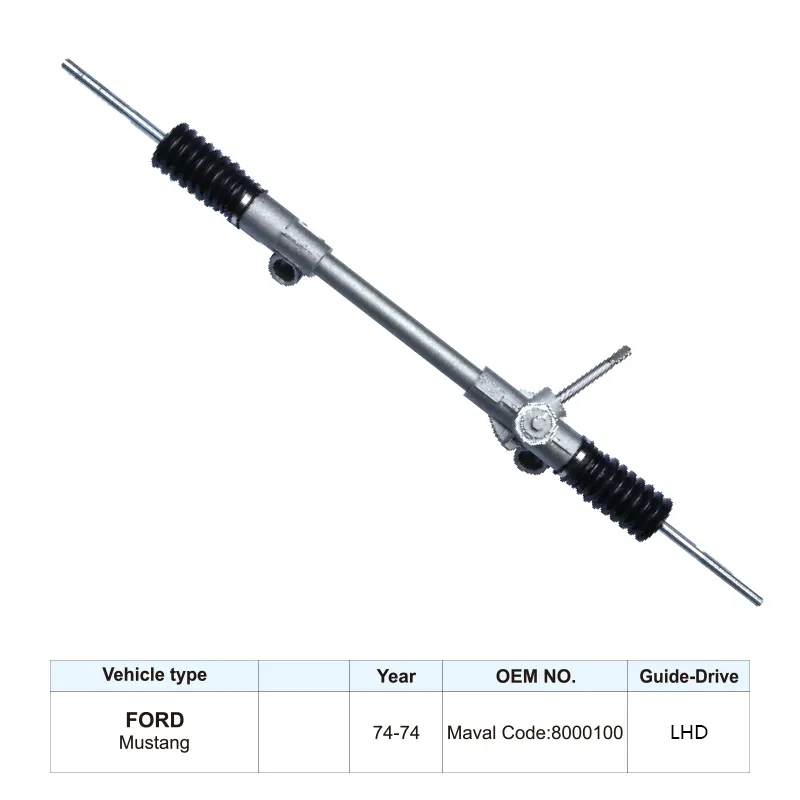 Factory Price 8000100 Mechanical Power Steering Rack and Pinion for Ford Mustang 1974 Steering Gear