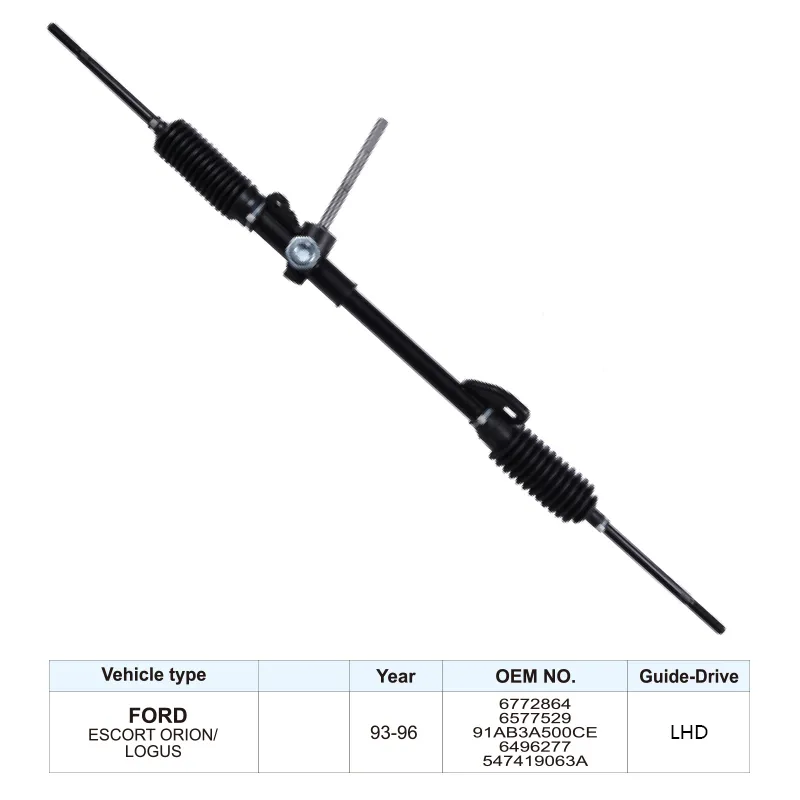 LHD 6772864 Power Steering Rack for FORD ESCORT ORION LOGUS 1993-1996 Steering Gear