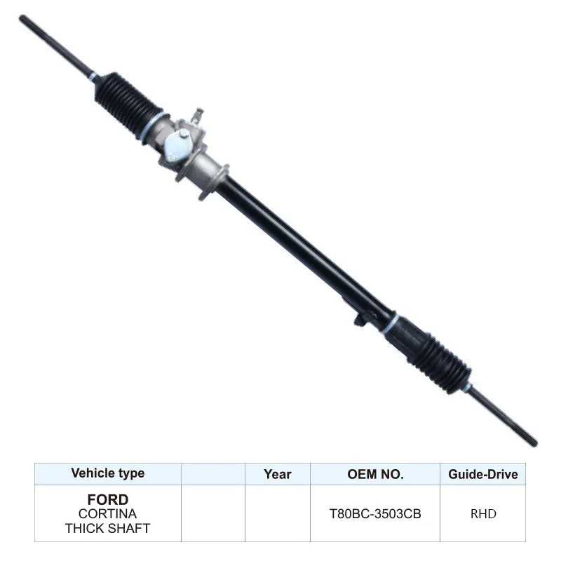 Auto Parts T80BC-3503CB Hydraulic Power Steering Rack for FORD CORTINA THICK SHAFT Steering Gear RHD