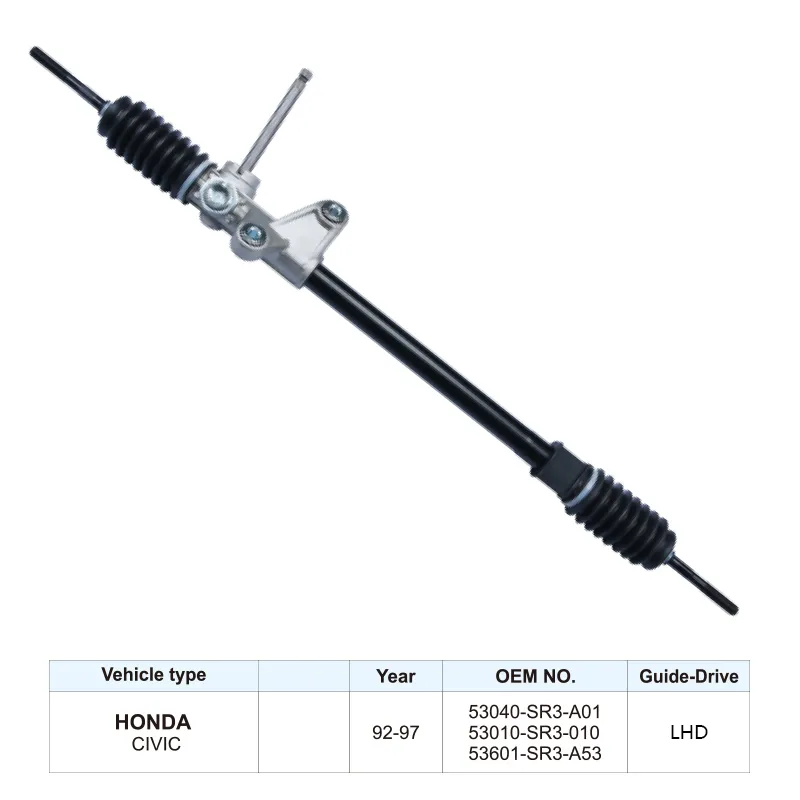 53601-SR3-A53 Car Parts Auto Steering Rack for HONDA CIVIC 1992-1997 Steering Gear