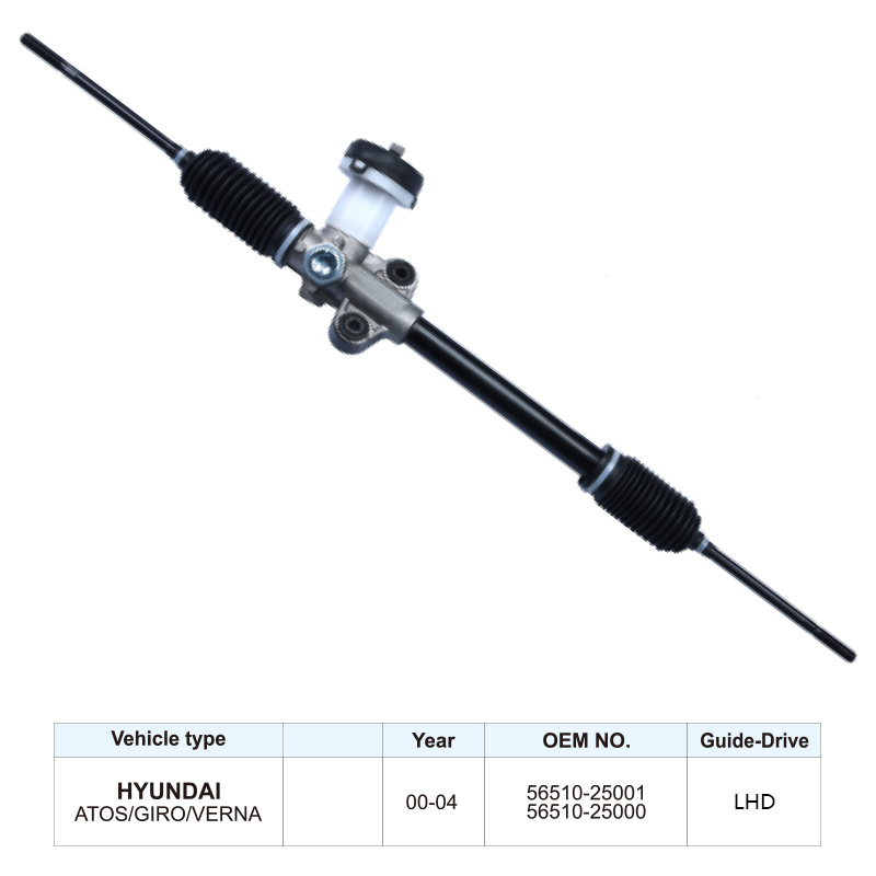 56510-25000 Car Parts Steering Rack for HYUNDAI ATOS GIRO VERNA 00-04 Steering Gear