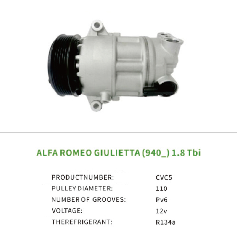 Factory 50509535 50547718 Car AC Compressor for ALFA ROMEO GIULIETTA 1.8 Tbi CVC5