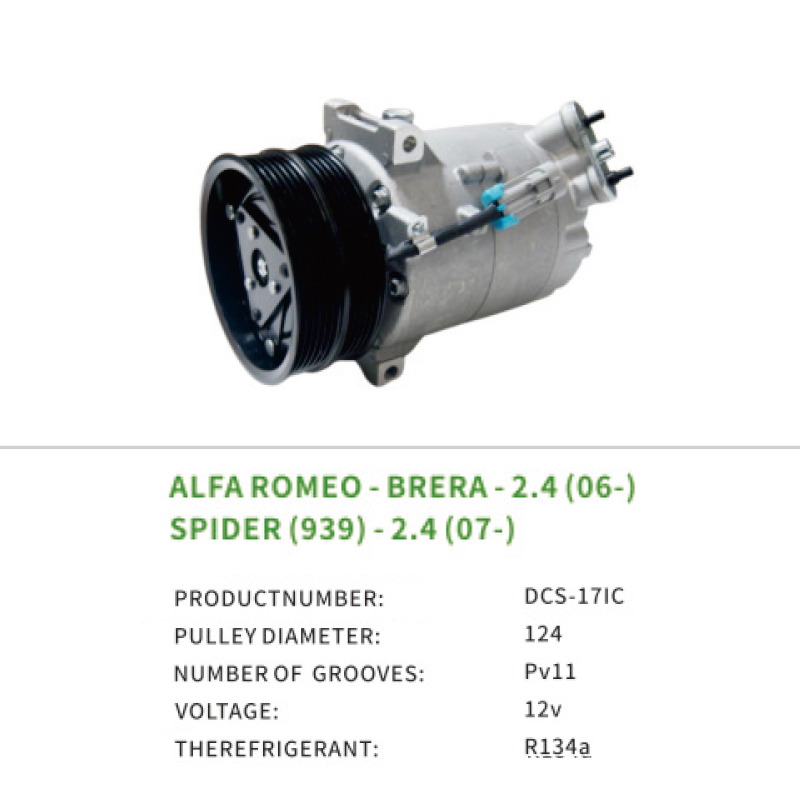 Factory 60693332 Car Air Compressor for ALFA ROMEO BRERA SPIDER 939 2.4 DCS-17IC Auto Parts