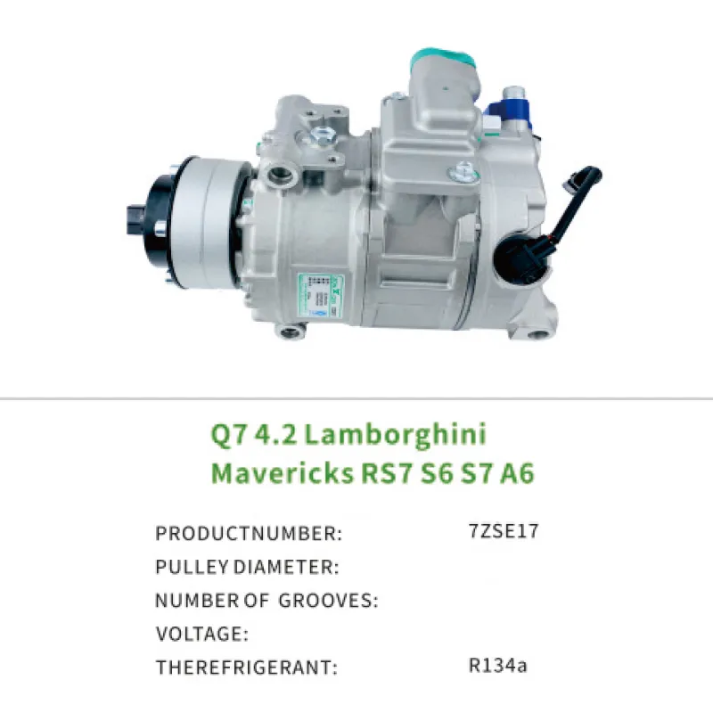 Air Compressor OEM 4Z7260805D 4G0260805F Manufacturers for Audi Q7 4.2 Lamborghini Mavericks RS7 S6 S7 A6 7ZSE17