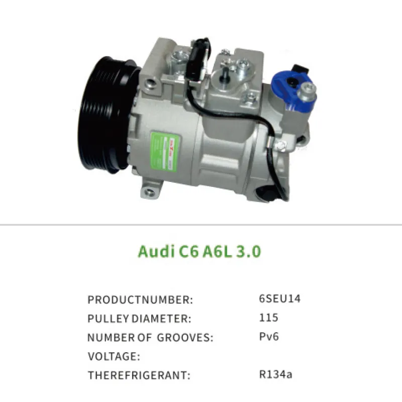 Auto Parts 8K0260805K 8E0260805F Air Compressor for AUDI C6 A6L 3.0 6SEU14