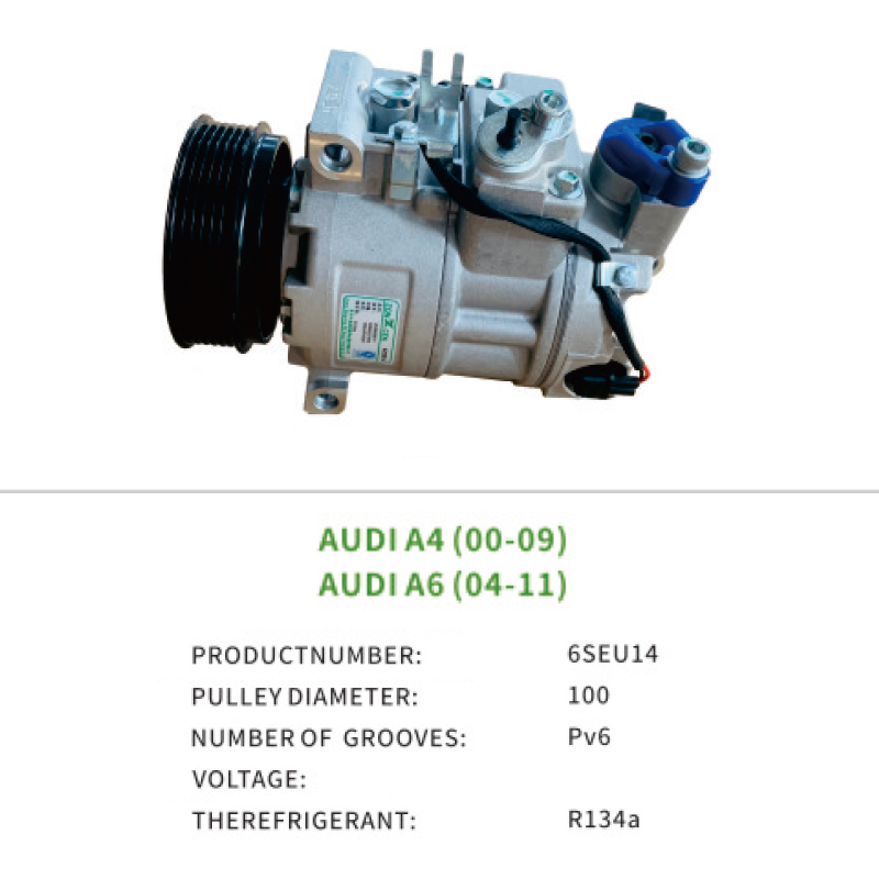 Auto Parts 4F0260805AC 4F0260805AG Air Compressor for AUDI A4 A6 6SEU14