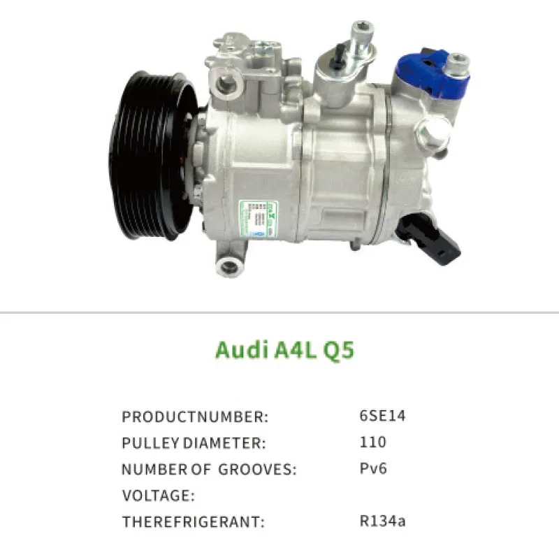 Auto Parts 4GD260805A 1K0820808A Air Compressor for AUDI A4 Q5 Big Wheel 6SE14