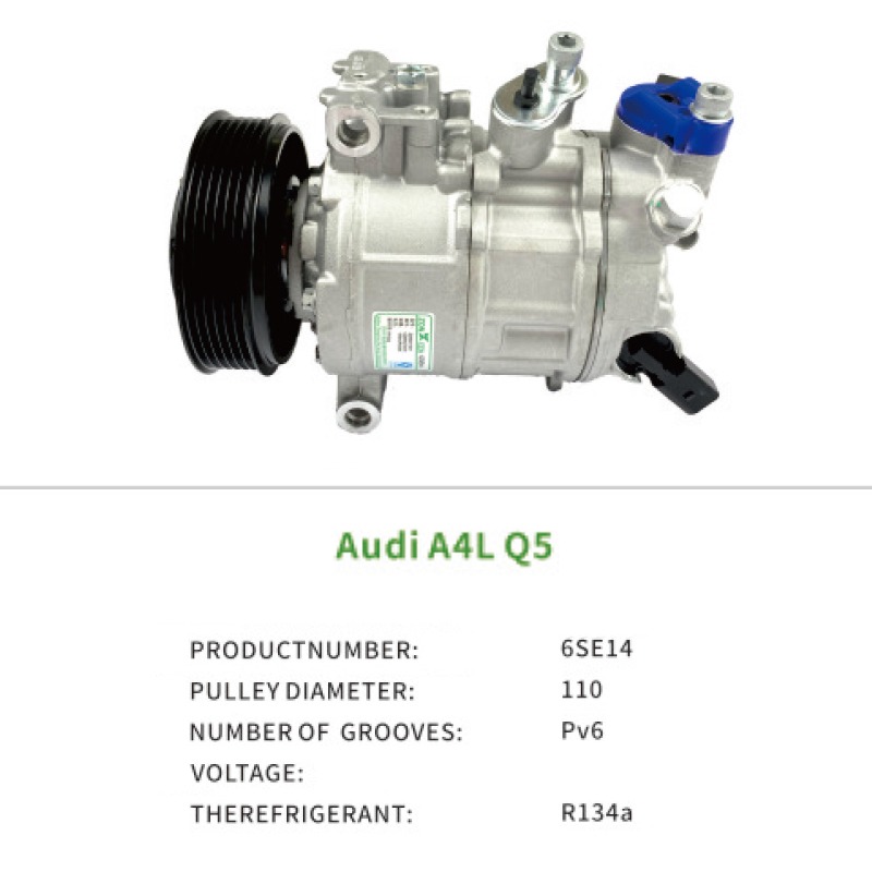 Auto Parts 4GD260805A 1K0820808A Air Compressor for AUDI A4 Q5 Big Wheel 6SE14