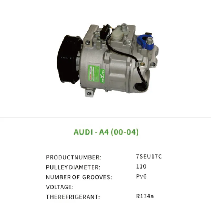 High Performance Hot Sale Ac Compressor Vehicle 8E0260805F 8E0260805S for Audi A4 00-04 7SEU17C