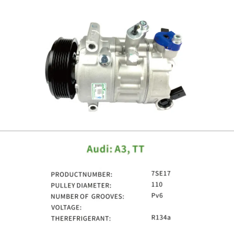 High Performance Hot Sale Ac Compressor Vehicle 1K0820803NX 1K0820803P 1K0820803 for Audi A3 TT 7SE17