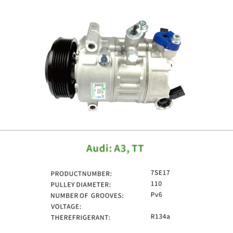 High Performance Hot Sale Ac Compressor Vehicle 1K0820803NX 1K0820803P 1K0820803 for Audi A3 TT 7SE17