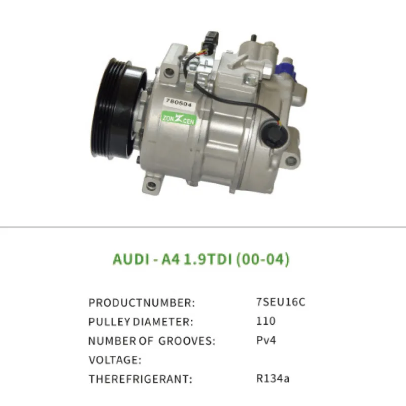 4B0260805G 4B0260805K 4B0260805M Air Conditioning Compressor for AUDI A4 1.9TDI 2000-2004 7SEU16C