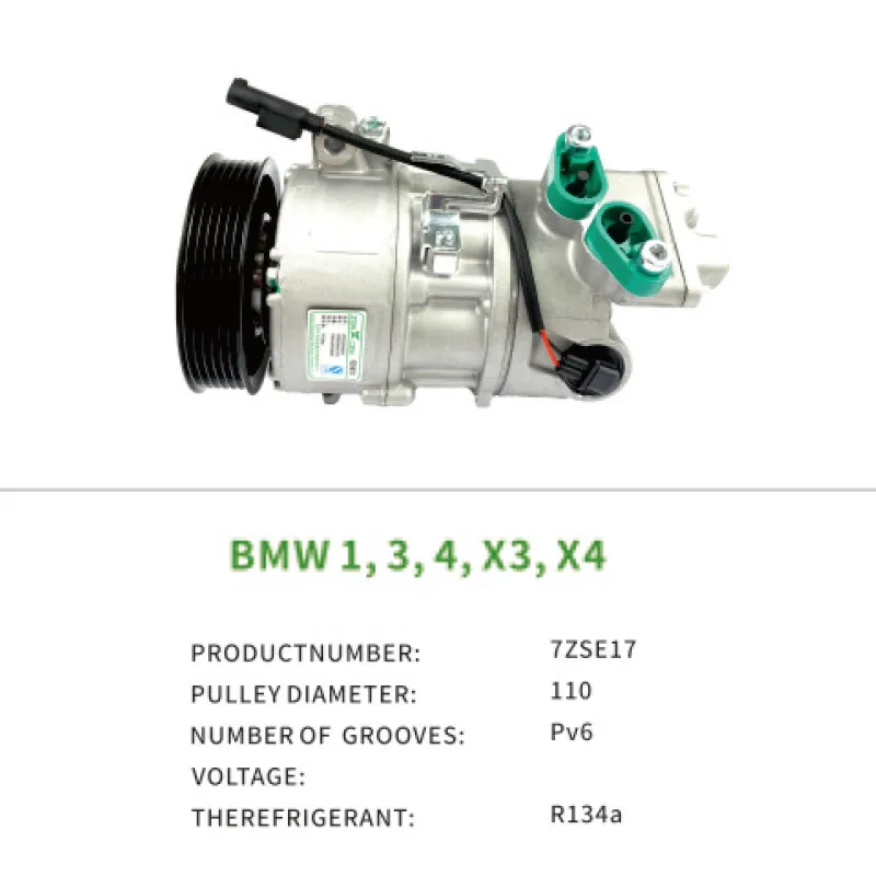 Air Conditioning Systems for BMW 1/3/4 series X3 X4 64529216467 9216467 64529396722 AC Compressor 7ZSE17