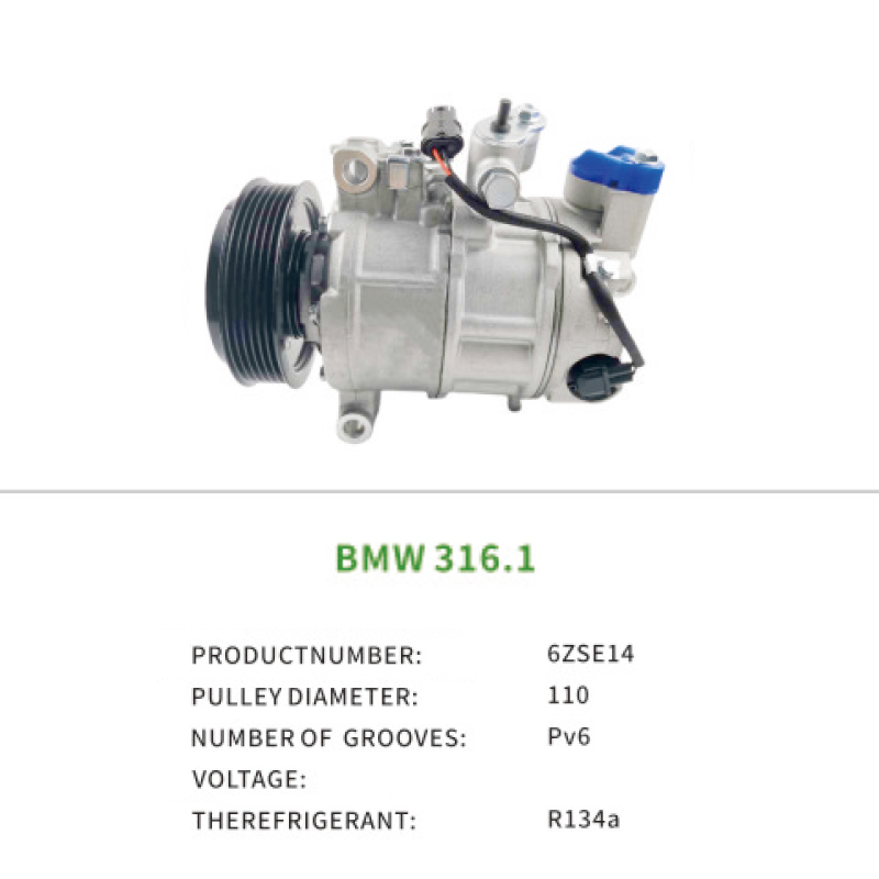 Air Conditioning Systems for BMW 3series 2011- 1series 2010- 6ZSE14 64529222308 AC Compressor