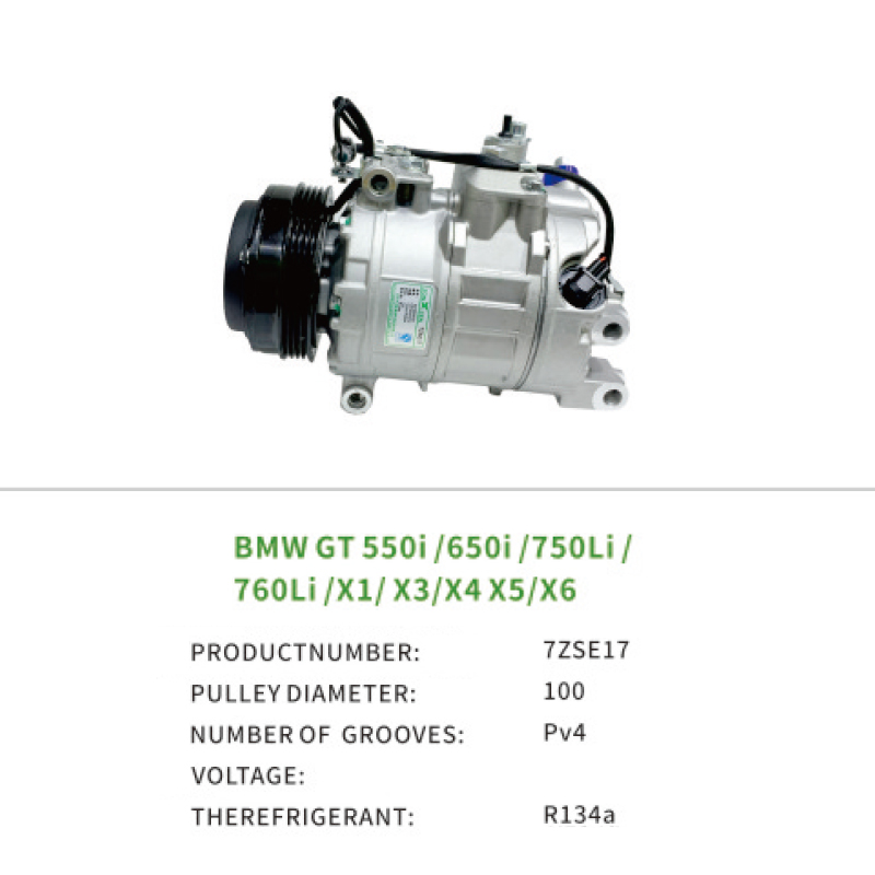 64509154072 64529195978 9154072 for BMW GT 550i 650i 750Li X1 X3 X4 7ZSE17 AC Compressor