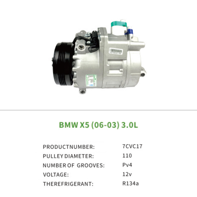 Suitable for BMW X5 (06-03) 3.0L AC Compressor Assembly OEM 64526918000 7CVC17