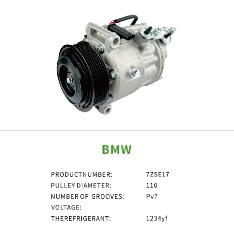 Car AC Compressor for BMW G30 F90 G12 G15 64526822848 64529380568 7ZSE17