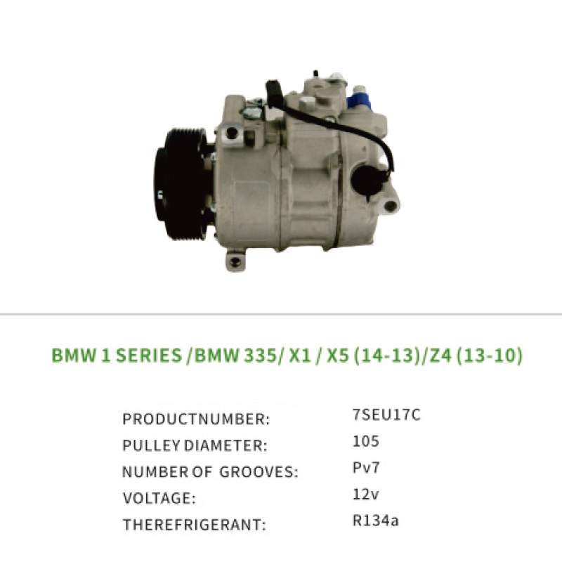 64526956719 6956719 High Quality AC Compressor Fit for BMW 1 series 335 X1 X5 Z4 7SEU17C