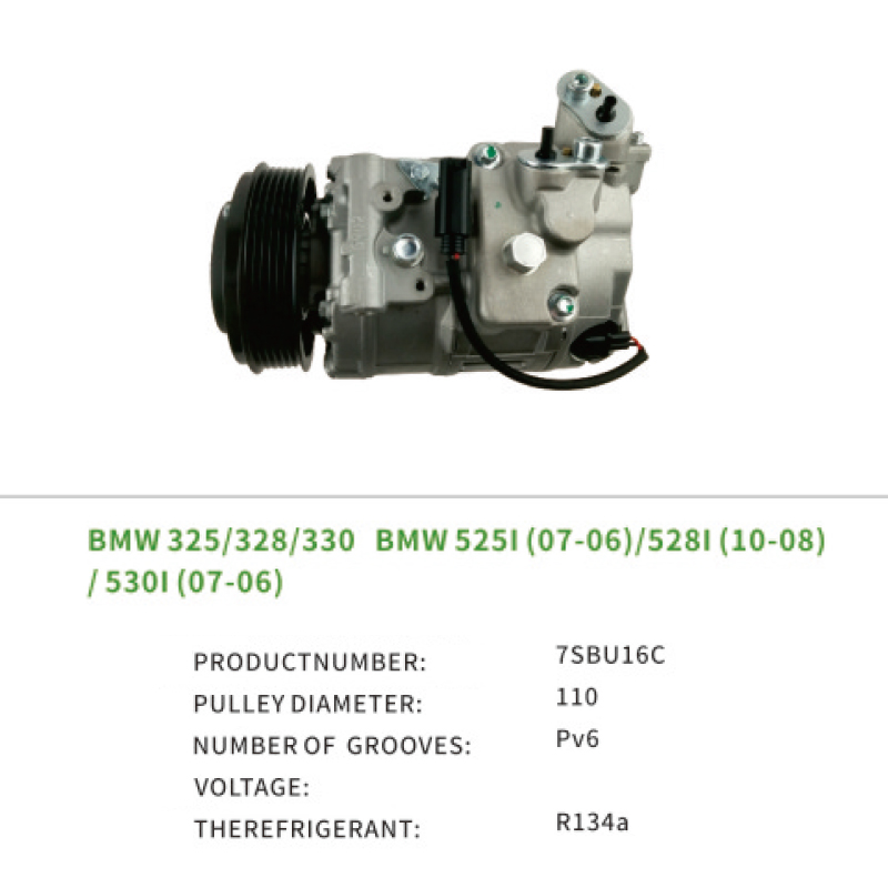 64509174803 64526956715 Air Compressor for BMW 325i 328i 330i 525i 528i 530i 7SBU16C