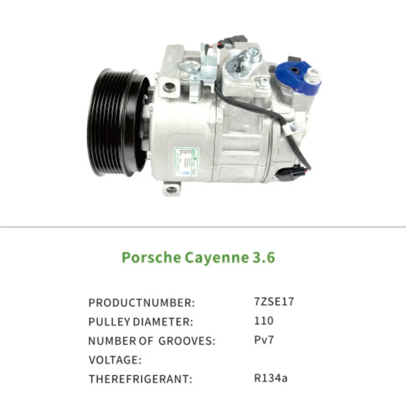 For Porsche Cayenne 3.6 95512601104 95812601201 7ZSE17 Air Conditioning Compressor