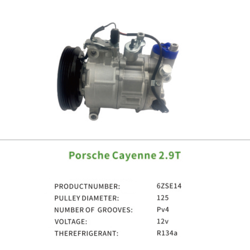 For Porsche Cayenne 2.9T 2019 AC Compressor 8W0816803A 7ZSE17 Air Conditioning Compressor