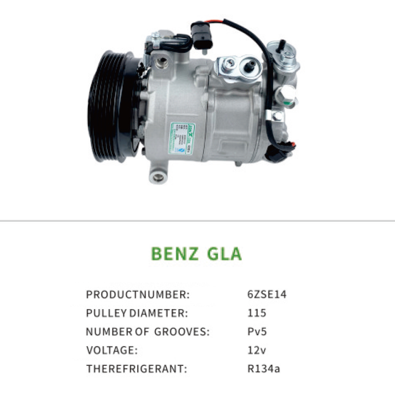 For Mercedes benz GLA Diesel AC Compressor A0008303502 A0008301201 6ZSE14 Air Conditioning Compressor