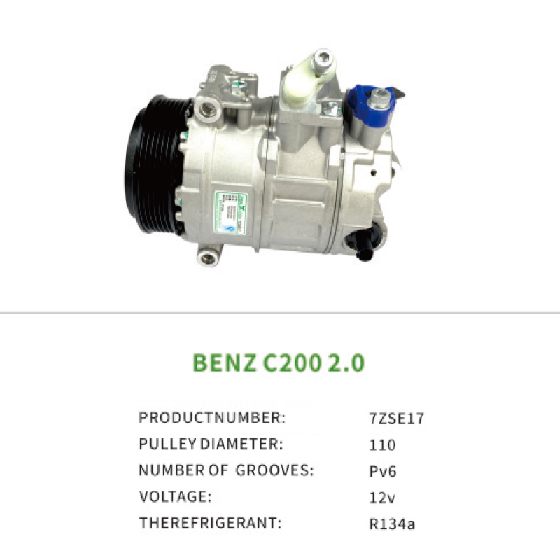 AC Compressor for MERCEDES BENZ C200 2.0 32304811 A0022304411 A0022304511 7ZSE17