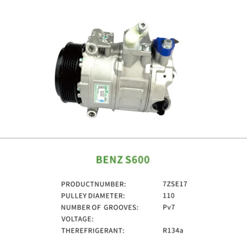 AC Compressor for MERCEDES BENZ S600 93030113 A0002306411 A0002308611 7ZSE17