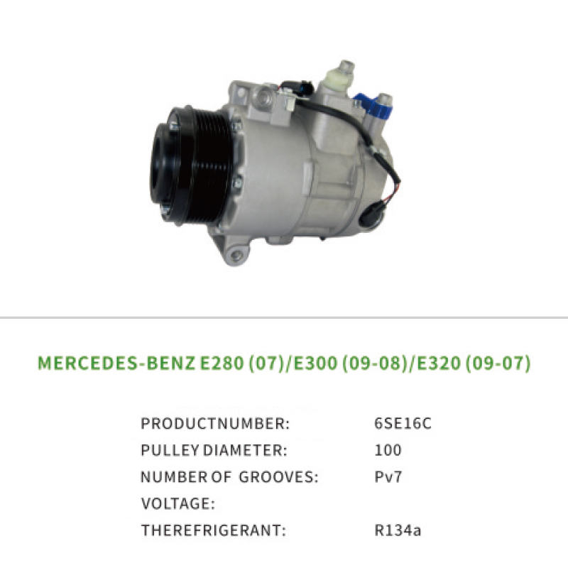 High Quality 0012308611 Car air Conditioning Compressor for MERCEDES BENZ E280 E300 E320 6SE16C Auto Parts