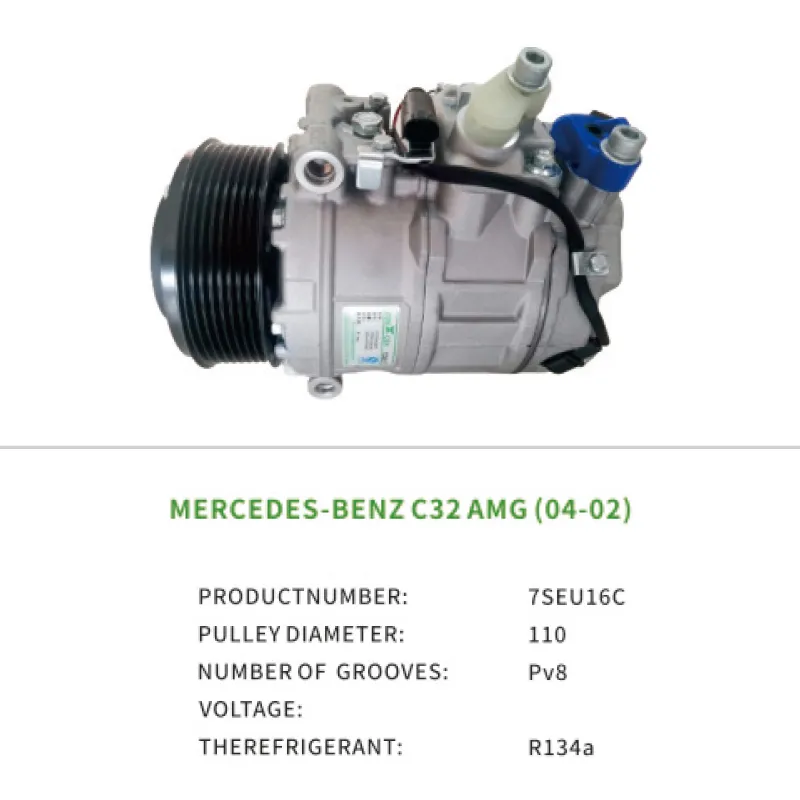 Auto Parts 0002307811 Car AC Compressor for MERCEDES BENZ C32 AMG (04-02) 7SEU16C