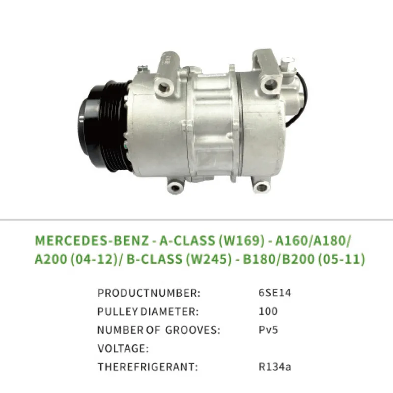 0022304811 0022304711 Wholesale Air Compressor for Mercedes Benz A-CLASS B-CLASS Sports Tourer W245 6SE14