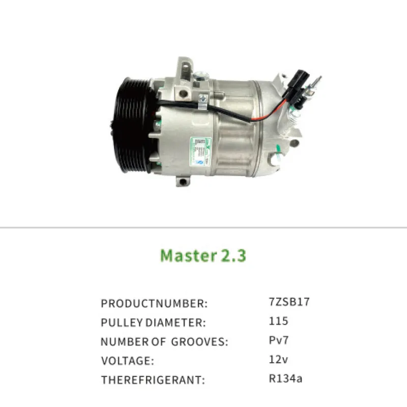 AC Compressor 8200848916 for Renault Master 2.3 DCI 2010-2018 7ZSB17
