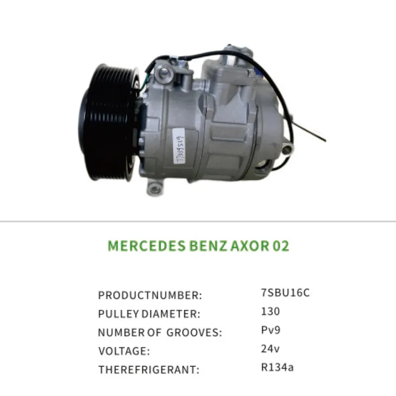 Car Auto AC Compressor for Mercedes Benz AXOR 02 4572300111 A4572300111 Compressor Air 7SBU16C