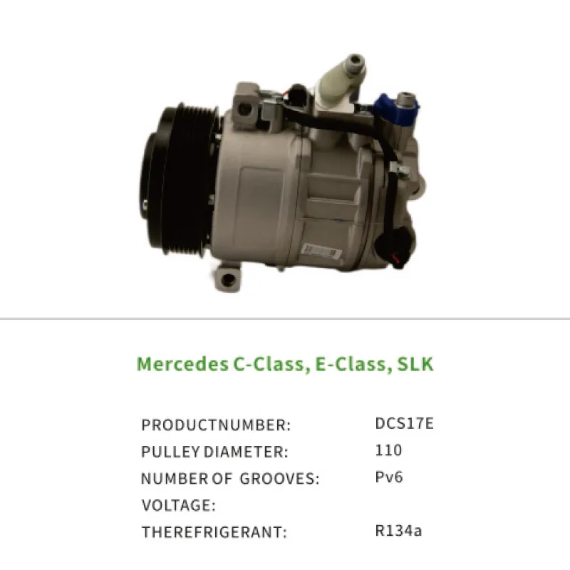 Car Auto AC Compressor for Mercedes Benz C-Class E-Class SLK 0022304411 0022304511 0022308411 Compressor Air DCS17E