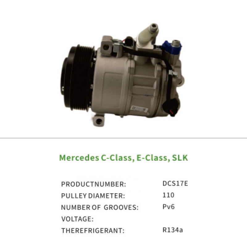 Car Auto AC Compressor for Mercedes Benz C-Class E-Class SLK 0022304411 0022304511 0022308411 Compressor Air DCS17E