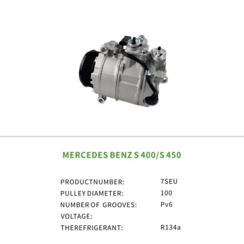 Air Compressor for Mercedes Benz S-CLASS W222 V222 Coupe C217 S400 0008306900 7SEU