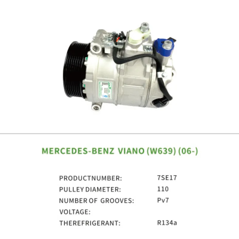 Air Compressor for Mercedes Benz VIANO VITO Bus MIXTO Box W639 SPRINTER 0012303211 7SE17
