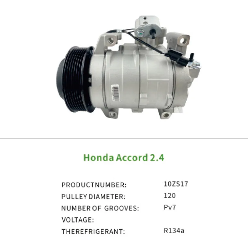 Auto AC Parts Compressor 388105A2A01 10ZS17 Car Air Conditioner for Honda Accord 2.4 2013-2018