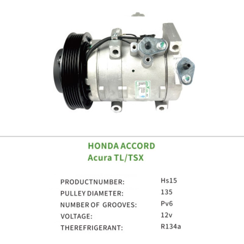 Auto Parts AC Compressor 38810P8AA01 for Honda ACCORD ACURA CL V6 3.0 10PA17