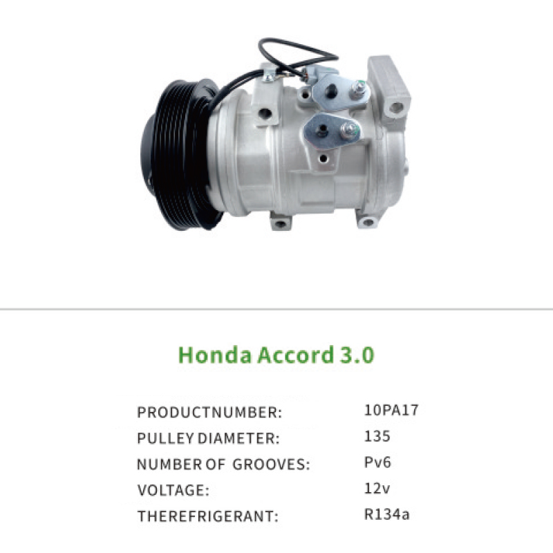 AC Compressor for Honda Seven generations accord 3.0 38810RCAA01 38810RDAA01 38810RDJA01 10PA17