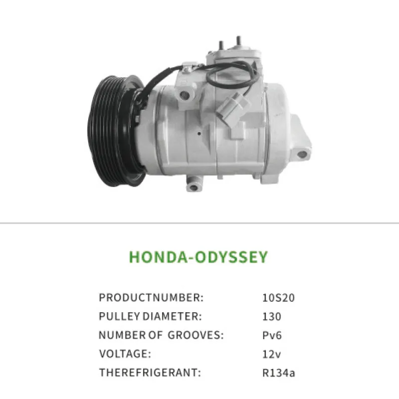 AC Compressor for Honda ODYSSEY RA6 2.3 38810PGM003 10S20