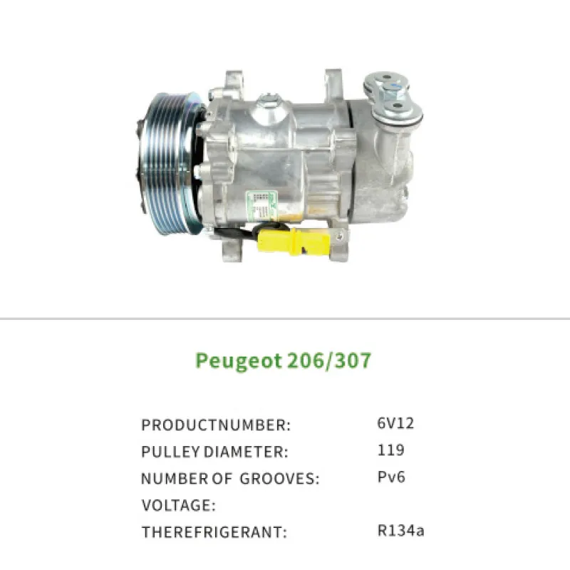 Air Parts Compressor 9628239480 for Peugeot 206 Schragheck Citroen BERLINGO XSARA N68 1.6L