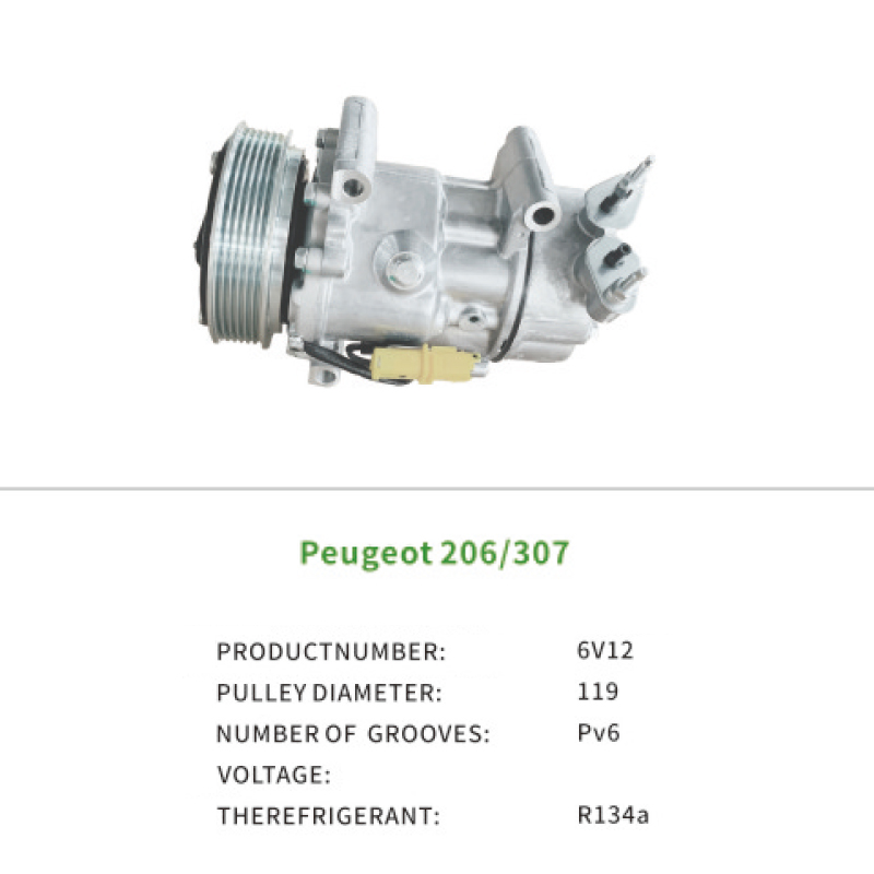 High Quality AC Parts Compressor 9671453780 Car Air Conditioner for Peugeot 206 307